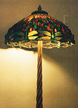 Reproduction of 22" Tiffany Dragonfly on Custom Base