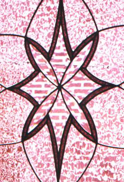 Leaded Beveled Glass Decorative Window