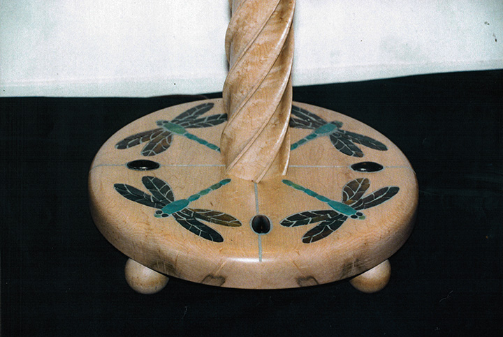 Reproduction of 22" Tiffany Dragonfly on Custom Base