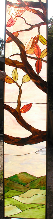 Stained Glass Closet Door Set
