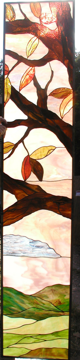 Stained Glass Closet Door Set