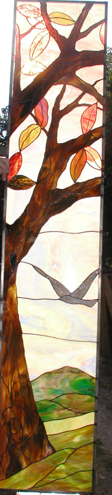 Stained Glass Closet Door Set