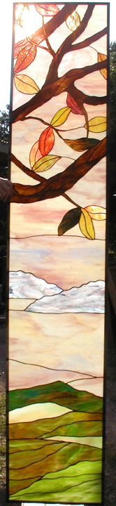 Stained Glass Closet Door Set