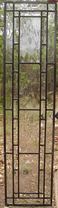 Leaded textured glass window