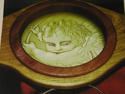 Le printemps stained glass room divider screen